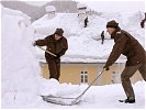 Soldaten Räumarbeiten in Mariazell.