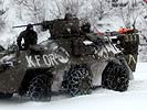 Die kosovarischen Winter forder die Kräfte von Soldaten und Material