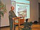 Oberstleutnant Karl Wolf begrüßte die Teilnehmer des Workshops in Baden.