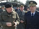 Podzic mit Generalmajor Höfler beim Kommando für Internationale Einsätze in Graz...