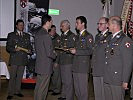 Hauptmann Baumgartner vom Stabsbataillon 7 wurde ausgezeichnet.
