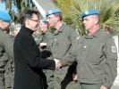 Minister Norbert Darabos besucht die österreichischen UNO-Blauhelme...