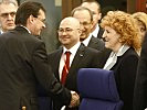 Minister Darabos beim Treffen der Verteidigungsminister in Prag.