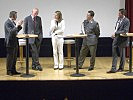 Die Diskussionsrunde mit Petra Mödlhammer.