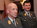 Der neue Präsident, Brigadier Schmidseder (l.), mit seinem Vorgänger, Brigadier Reißner.