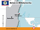 Infografik: Belize in Mittelamerika. Die britische 'Jungle School' befindet sich in den Prize Barracks nahe Belize City.