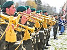 Die Bläsergruppe der Militärmusik Tirol sorgte für den musikalischen Hintergrund.