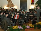 Kärntner Militärmusik begleiteten den Empfang.
