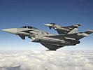 Eurofighter wurden zur verstärkten Luftraumüberwachung eingesetzt.