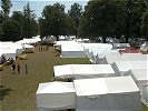 Ein Blick auf das Zeltlager der 2700 Teilnehmer