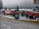 Über 40 Fahrzeuge brachten die Feuerwehren auf den Übungsplatz.