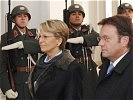 Minister Alliot-Marie und Platter: 'Lange und freundschaftliche Beziehungen'.