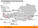 Infografik: Aktuelle Übersicht über die Hochwasser-Einsätze des Bundesheeres.