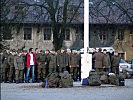 Die ersten Milizsoldaten treffen in der Rainer-Kaserne ein.
