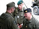 Der Kommandant der Streitkräfte, Generalleutnant Höfler, besuchte die Übenden.