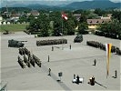 Zum letzten Mal tritt das Korpsartilleriebataillon 21 in Klagenfurt an.