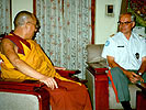 Führten Gespräche über den Kaschmirkonflikt, der österreichische Missionschef Loidolt und der Dalai Lama.