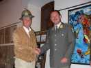 Militärkommandant Raffetseder mit italienischem Alpini-Oberst