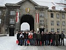 Mit Neugier und großen Erwartungen trafen die Schülerinnen und Schüler in der Maria-Theresien-Kaserne ein.