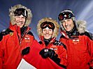 Das Siegerteam, v.l.: Hermann Maier, Sabrina Grillitsch, Tom Walek.