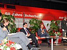 Radsport-Präsident Flum (4.v.l.) während der Diskussion mit Moderator Michael Knöppel, Claudia Heill, Norbert Darabos und Hans Holdhaus.