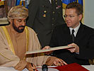 Unterzeichnung MOU mit omanischem Verteidigungsminister