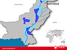 Infografik: Die vom Hochwasser betroffenen Gebiete in Pakistan.