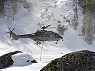 Auch Schweizer Armee-Hubschrauber kamen im Rahmen des Bewerbes zum Einsatz.