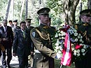In Vilnius legte Günther Platter einen Kranz im Gedenken an verstorbene K.u.K.-Soldaten nieder. (Foto: MoD Lithuania/Pliadis)