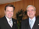 Verteidigungsminister Platter mit seinem italienischen Amtskollegen Antonio Martino