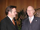 Bundesminister Platter mit dem deutschen Verteidigungsminister Peter Struck