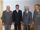 V.l.: Generalmajor Kritsch, Dr. Reibersdorfer, DDr. Holztrattner, Oberst Hufler.