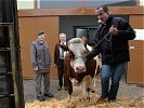 Major Franz Gaugl, Heribert Rohrbacher von der Landwirtschaftskammer und Hans Bischof von der Rinderzucht Steiermark...