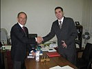 Pucher mit Vizeminister Sajinovic.