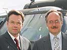 Der Verteidigungsminister und sein Schweizer Amtskollege.