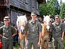 Auch die Soldaten der Tragtierstaffel aus der Spittaler Türk-Kaserne nahmen an der Veranstaltung teil.