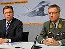 Platter mit Generalmajor Wolf: 'Es gibt keine Alternative zum Eurofighter'.