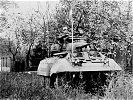 Ein Panzer im Einsatz an der Grenze im Jahr 1956.
