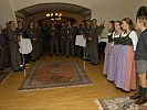 In Wiener Neustadt sangen die Trapps für die Offiziere des Jahrgangs 'Ritter von Trapp'.