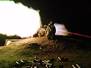 Ein Panzerabwehrrohr im scharfen Schuss