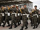 Die Militärmusik Steiermark umrahmte die Kommandoübernahme. (Bild öffnet sich in einem neuen Fenster)