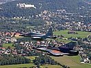 F-5E "Tiger" II und Saab Draken im Flug. (Bild öffnet sich in einem neuen Fenster)