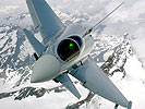 Zwei Eurofighter im Luftraum &uuml;ber &Ouml;sterreich.