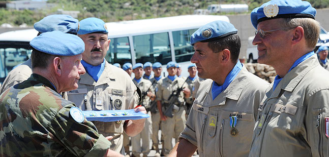 Major Jaidl im Libanon.