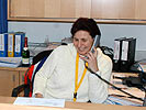 Monika Schipflinger very busy im OK-Sekretariat. (Bild öffnet sich in einem neuen Fenster)
