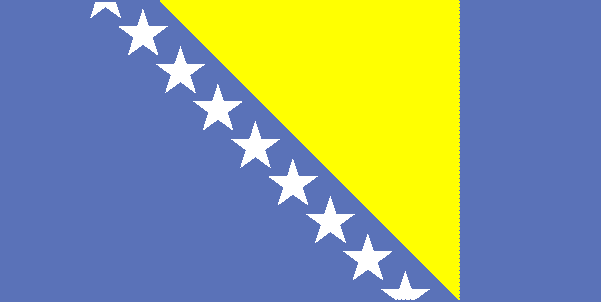 Bosnien-Herzegowina-Flagge