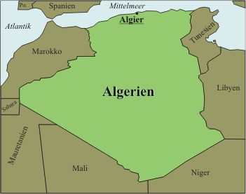 Algerien-Karte
