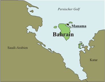 Bahrain-Karte