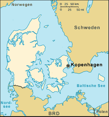 Dänemark-Karte