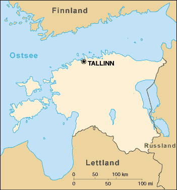 Estland-Karte